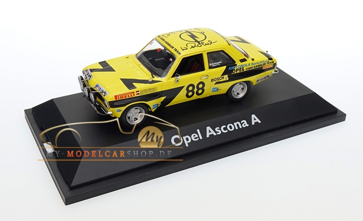 Schuco Opel Ascona A sign. Walter Röhrl / Jochen Berger
