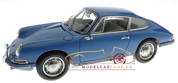 CMC Porsche 901 (Serie) 1964 emailbleu, l'interieur cuir gris