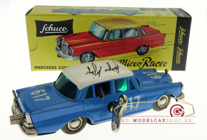 Schuco Micro Racer Mercedes-Benz 300 SE, signiert Eugen Böhringer