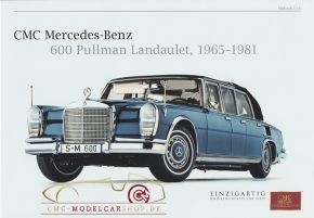 CMC modèles brochure Mercedes-Benz 600 Pullman Landaulet