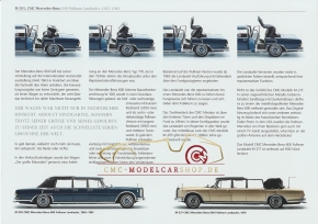 CMC Modell Prospekt Mercedes-Benz 600 Pullman Landaulet