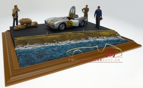 Diorama Porsche 550 RS signiert Hans Herrmann, Panamericana 1954