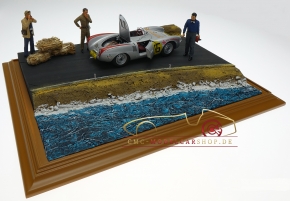 Diorama Porsche 550 RS signiert Hans Herrmann, Panamericana 1954