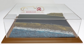 Diorama Porsche 550 RS signiert Hans Herrmann, Panamericana 1954