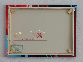 Leinwand Porsche 917K signiert Hans Herrmann, Le Mans Sieger 1970