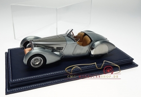 Atlantic Vitrine Mulhouse Leder Dunkelblau 1:18 Modelle