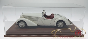 Atlantic vitrine Mulhouse leather brown, 1:18 model cars
