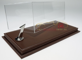 Atlantic vitrine Mulhouse leather brown, 1:18 model cars