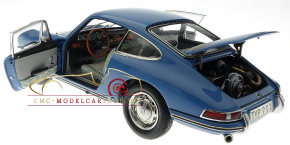 CMC Porsche 901 (Serie) 1964 emailbleu, l'interieur cuir gris