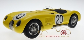 CMC Jaguar C-Type 1953 gelb Ecurie Francorchamps 24H France #20 Roger Laurent/Charles de Tornaco