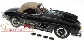 CMC Mercedes-Benz 300 SL, W198, schwarz, Softtop Dach