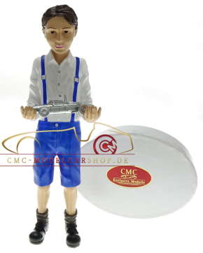 Figur Boy blue "VIVE LES CMC" with Ferrari Dino 156 F1