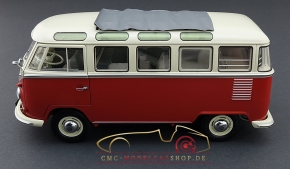 Schuco VW T1 Samba Bus, rot/weiss 1:18