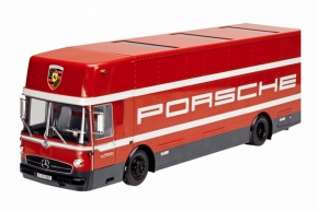 Schuco Porsche Renntransporter Mercedes 1:18