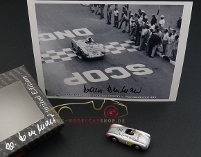 Schuco Piccolo Porsche Spyder signiert Hans Herrmann