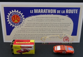 Schuco Piccolo Porsche 911 Marathon de la Route 1968 signiert Herber Linge